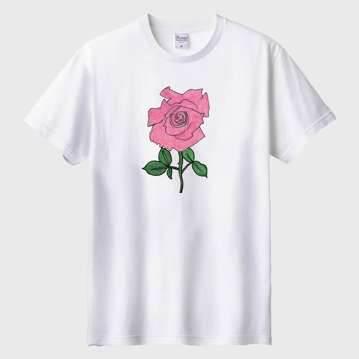 ピンク色のバラの花01