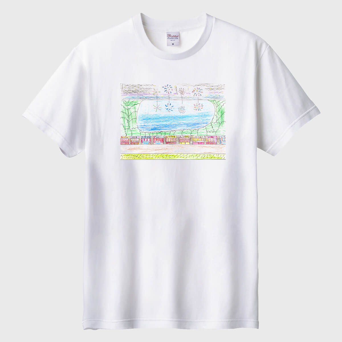 花火が上がり水に映る01