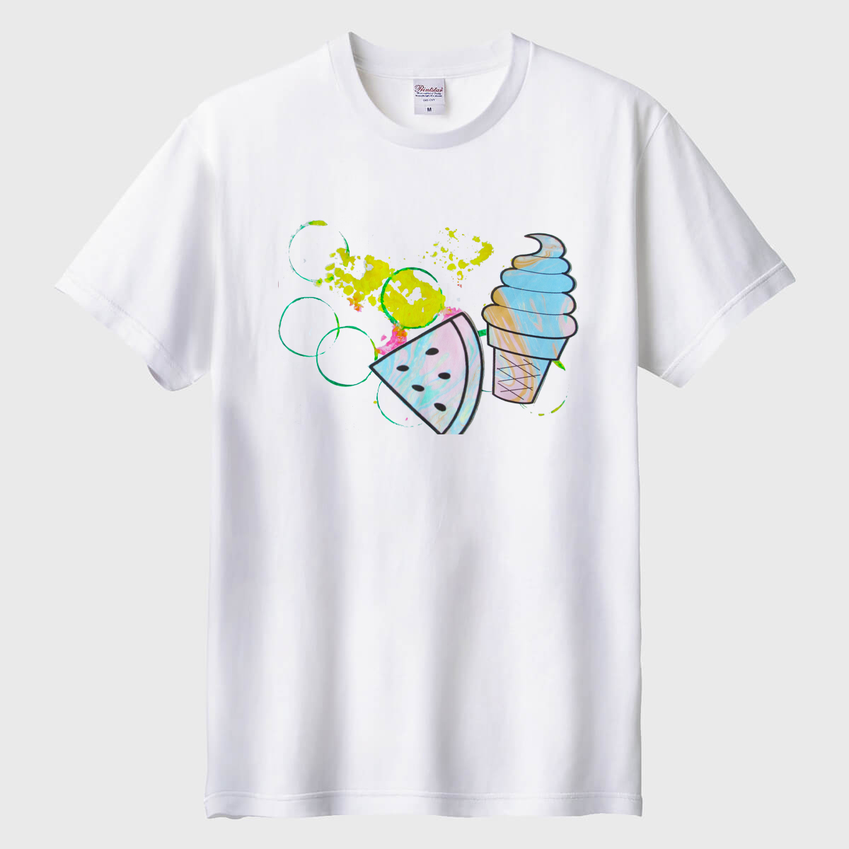 夏はスイカとアイスだ！01