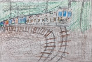 やまぶーラッピング電車とならしかトレイン02