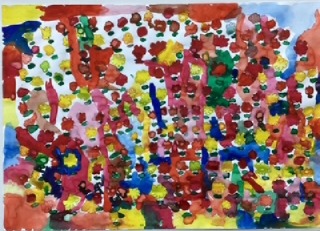 春のやまぶきの花壇02