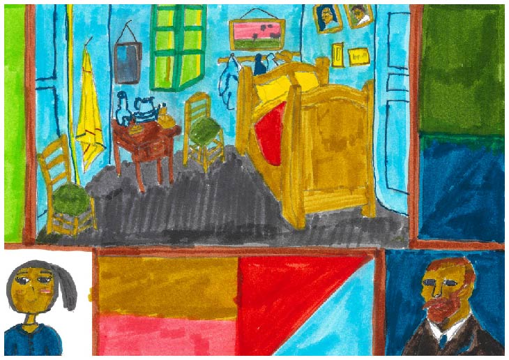 ゴッホと絵を見る02