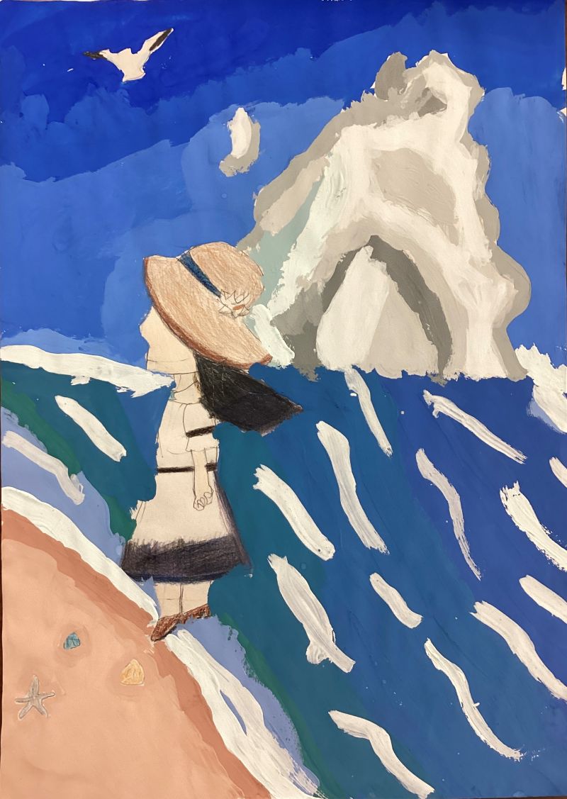 夏の終わりの海02