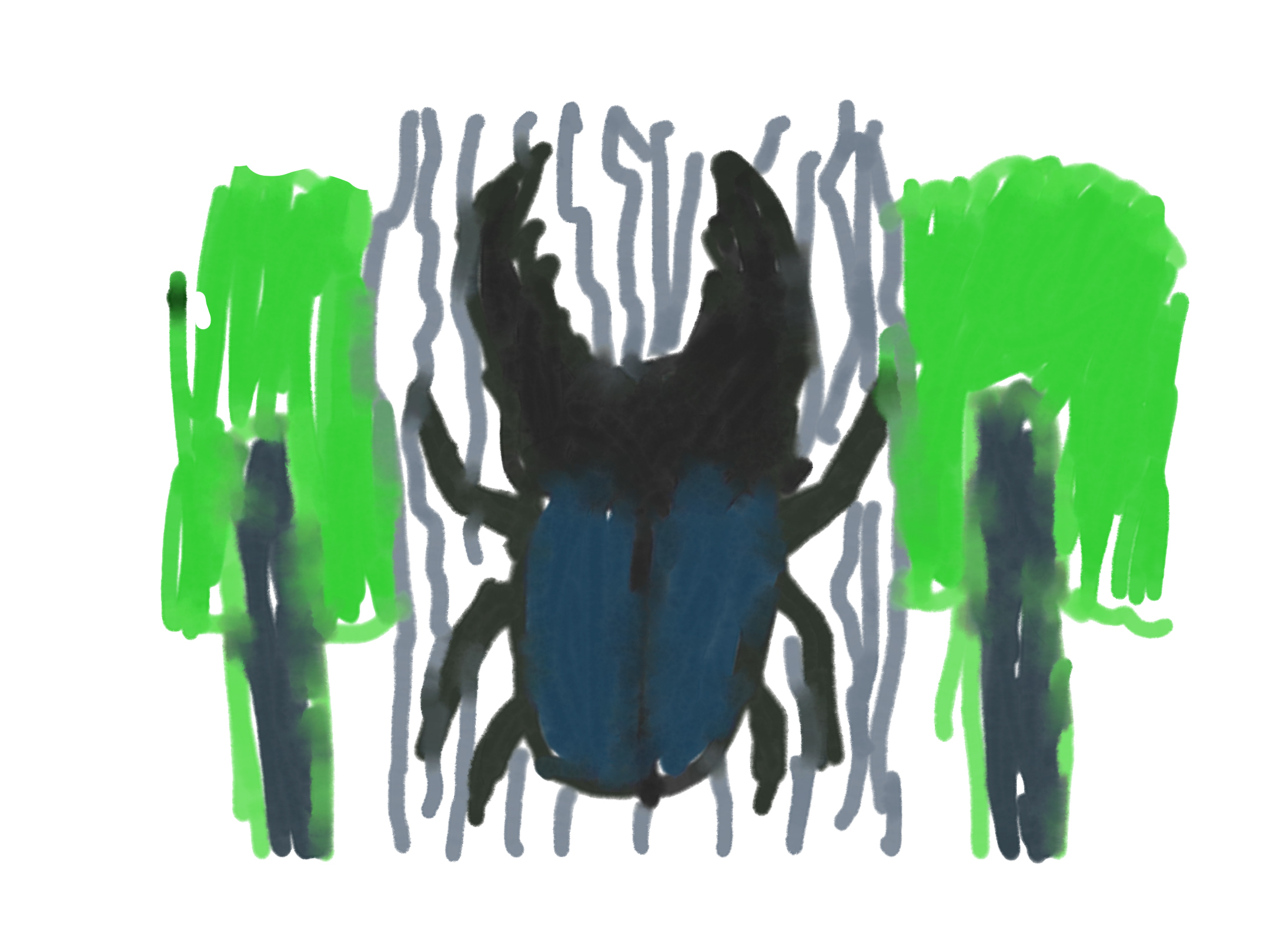 山にいるカブトムシ02