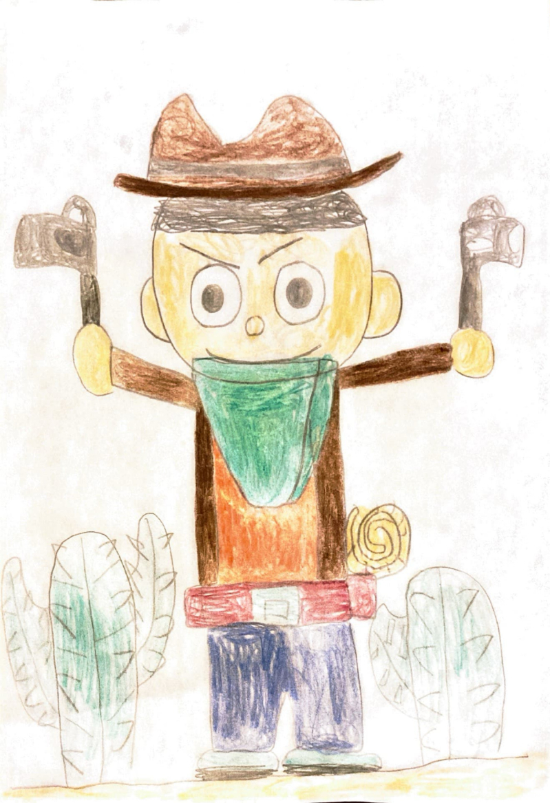 西部劇のガンマンになったぼく！02